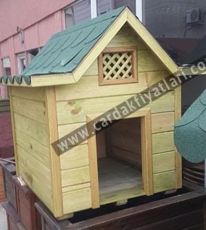 Ahşap köpek kulübesi