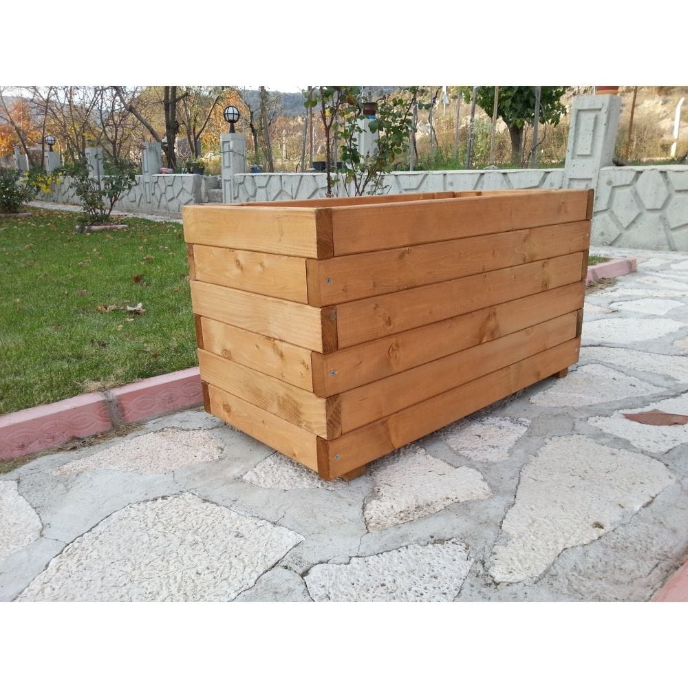 Ahşap saksı