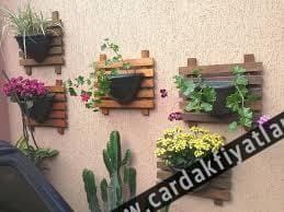 Ahşap saksı