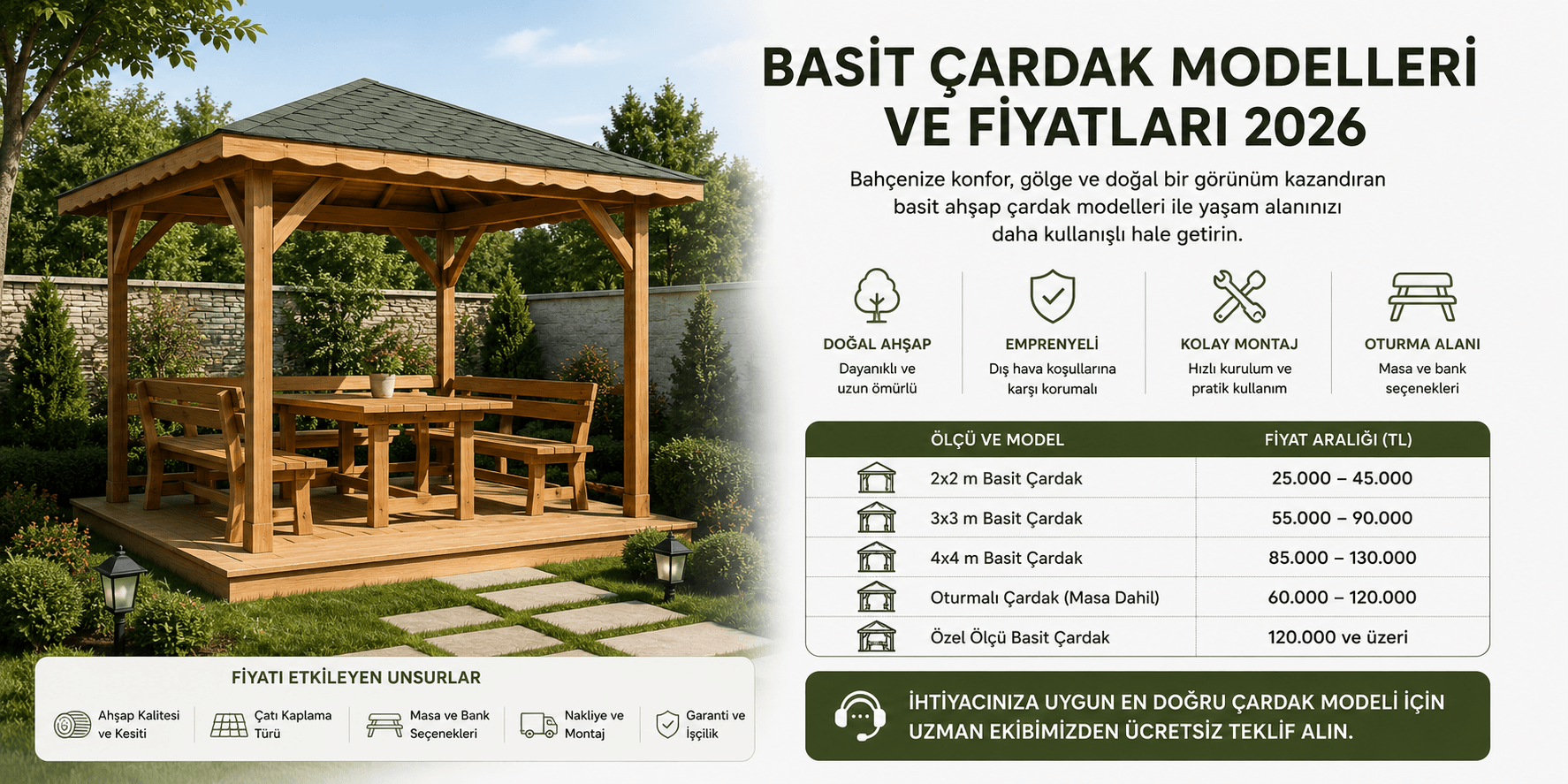 basit çardak modelleri